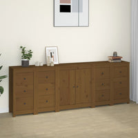 Credenza ambra 230x35x80 cm in Legno Massello di Pino 3114087