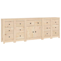 Credenza 230x35x80 cm in Legno Massello di Pino cod mxl 9479