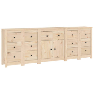 Credenza 230x35x80 cm in Legno Massello di Pino cod mxl 9479