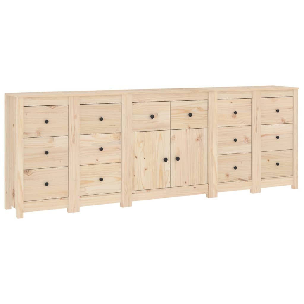 Credenza 230x35x80 cm in Legno Massello di Pino 3114089