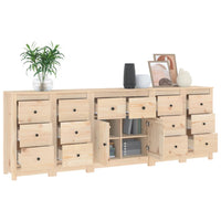 Credenza 230x35x80 cm in Legno Massello di Pino cod mxl 9479