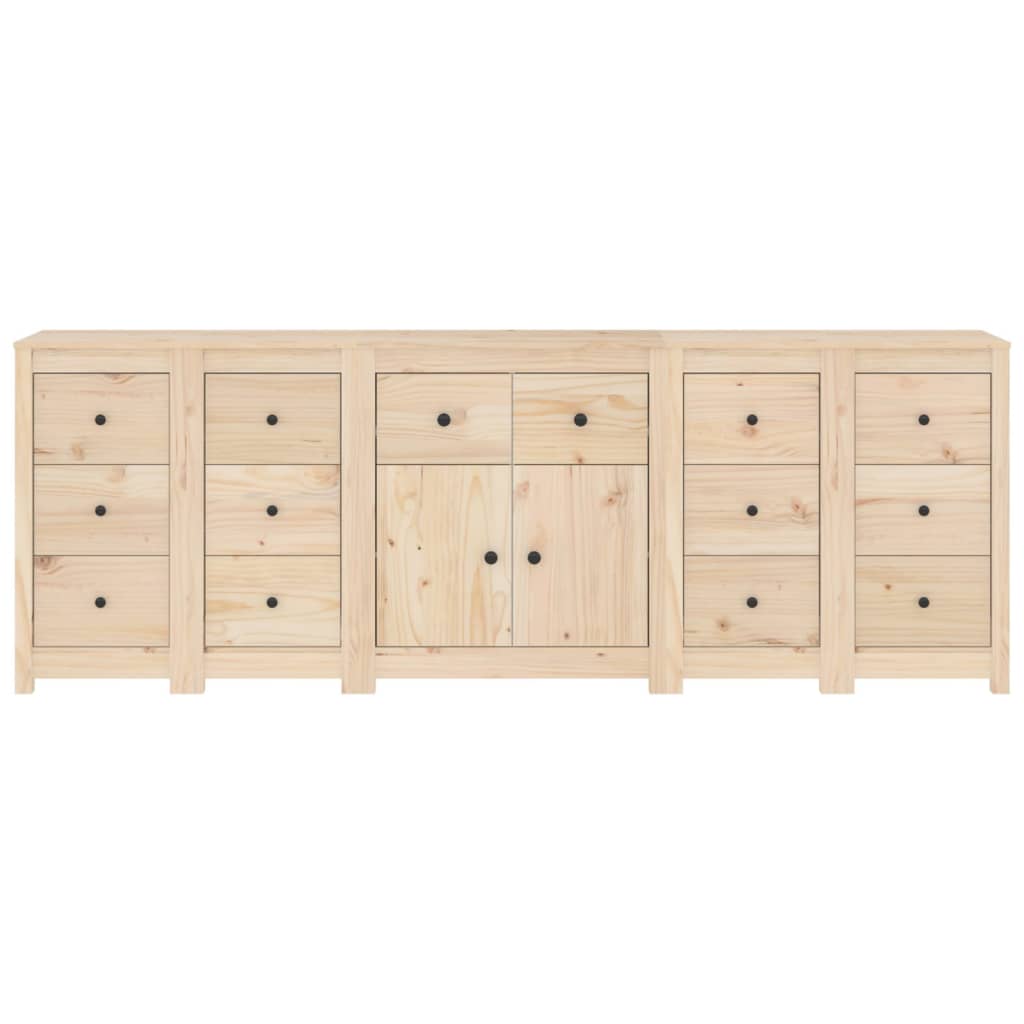 Credenza 230x35x80 cm in Legno Massello di Pino 3114089