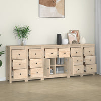 Credenza 230x35x80 cm in Legno Massello di Pino cod mxl 9479