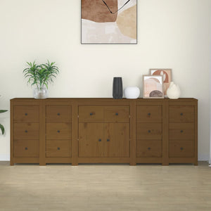 Credenza ambra 230x35x80 cm in Legno Massello di Pino 3114092