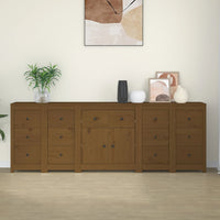 Credenza ambra 230x35x80 cm in Legno Massello di Pino 3114092