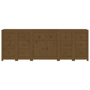 Credenza ambra 230x35x80 cm in Legno Massello di Pino 3114092