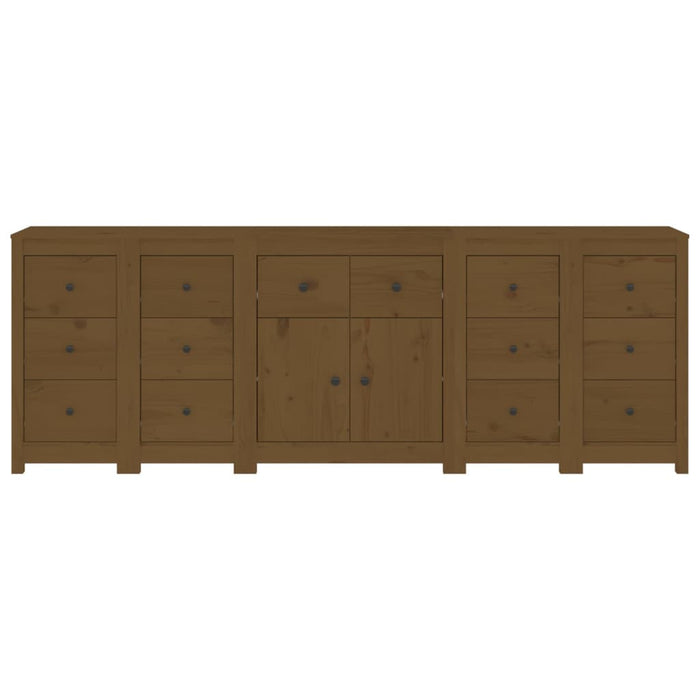 Credenza ambra 230x35x80 cm in Legno Massello di Pino 3114092