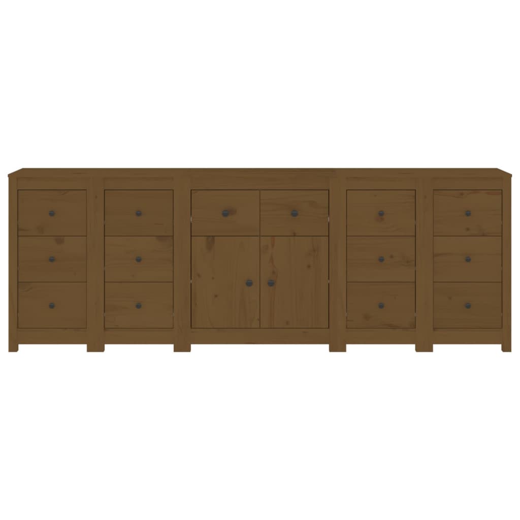 Credenza ambra 230x35x80 cm in Legno Massello di Pino 3114092