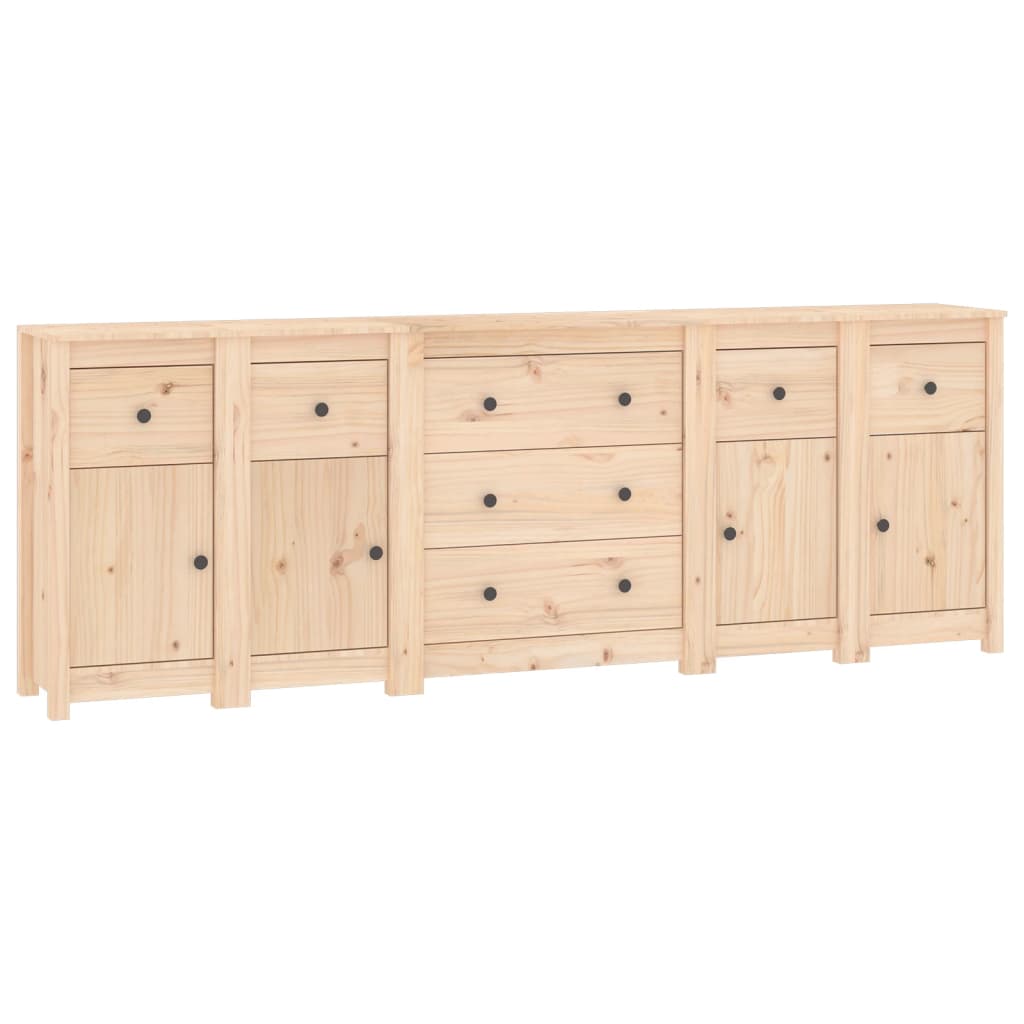Credenza 230x35x80 cm in Legno Massello di Pino 3114094