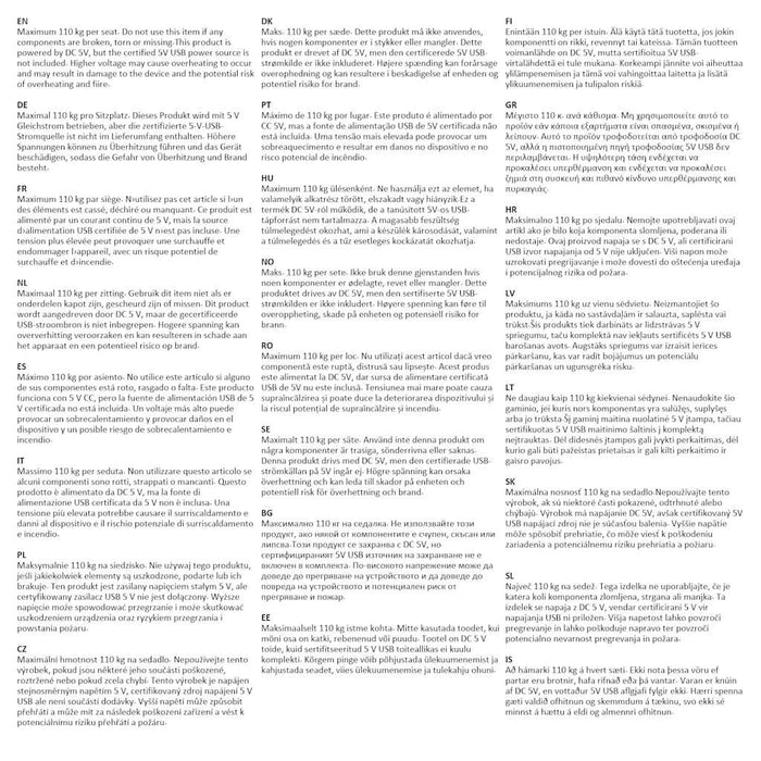 Set Tavolo da Toeletta con LED Nero in Legno Multistrato 3114108