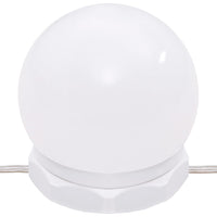 Set Tavolo da Toeletta Bianco con LED in Legno Multistrato 3114131