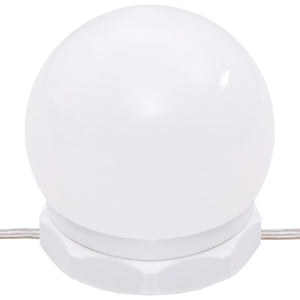 Set Tavolo da Toeletta Bianco con LED in Legno Multistrato 3114131