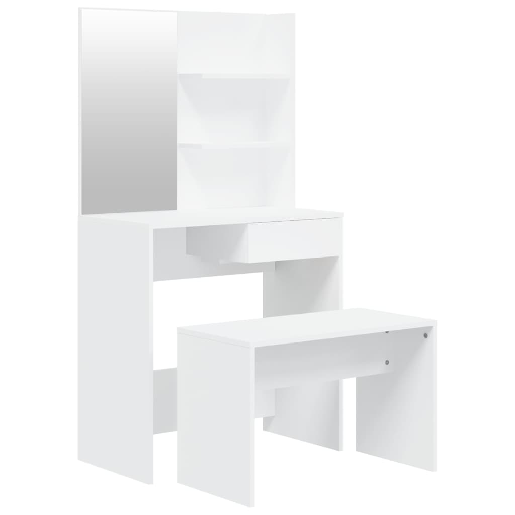 Set toletta di design 74,5 x 40 x 141 cm bianco 02_0006359