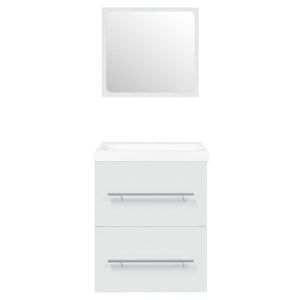 Mobile lavabo con vasca integrata 41 x 385 x 48 cm in legno lamellare bianco 02_0006858