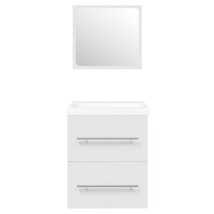 Mobile lavabo con vasca integrata 41 x 385 x 48 cm in legno lamellare bianco 02_0006858