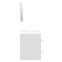 Mobile Bagno con Lavabo Integrato Bianco in Legno Multistrato 3114163