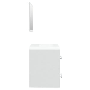 Mobile Bagno con Lavabo Integrato Bianco in Legno Multistrato 3114163