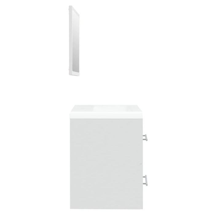 Mobile Bagno con Lavabo Integrato Bianco in Legno Multistrato 3114163