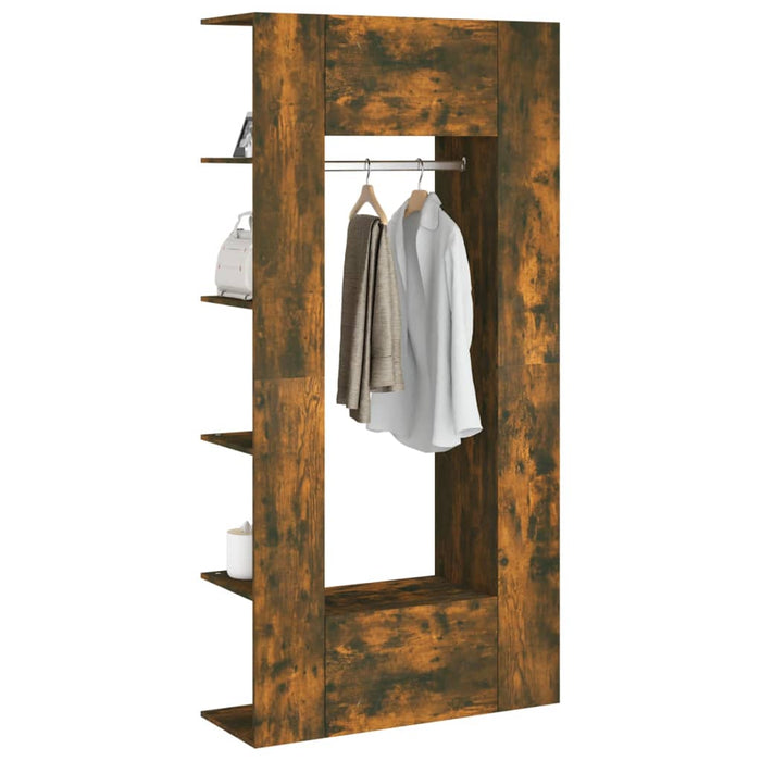 Mobili da Corridoio 2 pz Rovere Fumo in Legno Multistrato 3114179