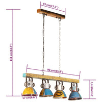 Lampada da Soffitto Industriale 25 W Multicolore 111 cm E27