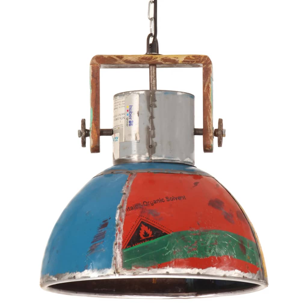 Lampada Sospesa Industriale 25 W Multicolore Rotonda 40 cm E27 344395