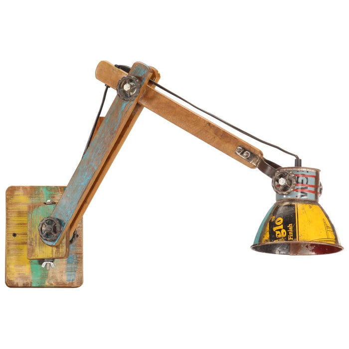 Lampada da Parete in Stile Industriale Rotonda Multicolore E27 344403