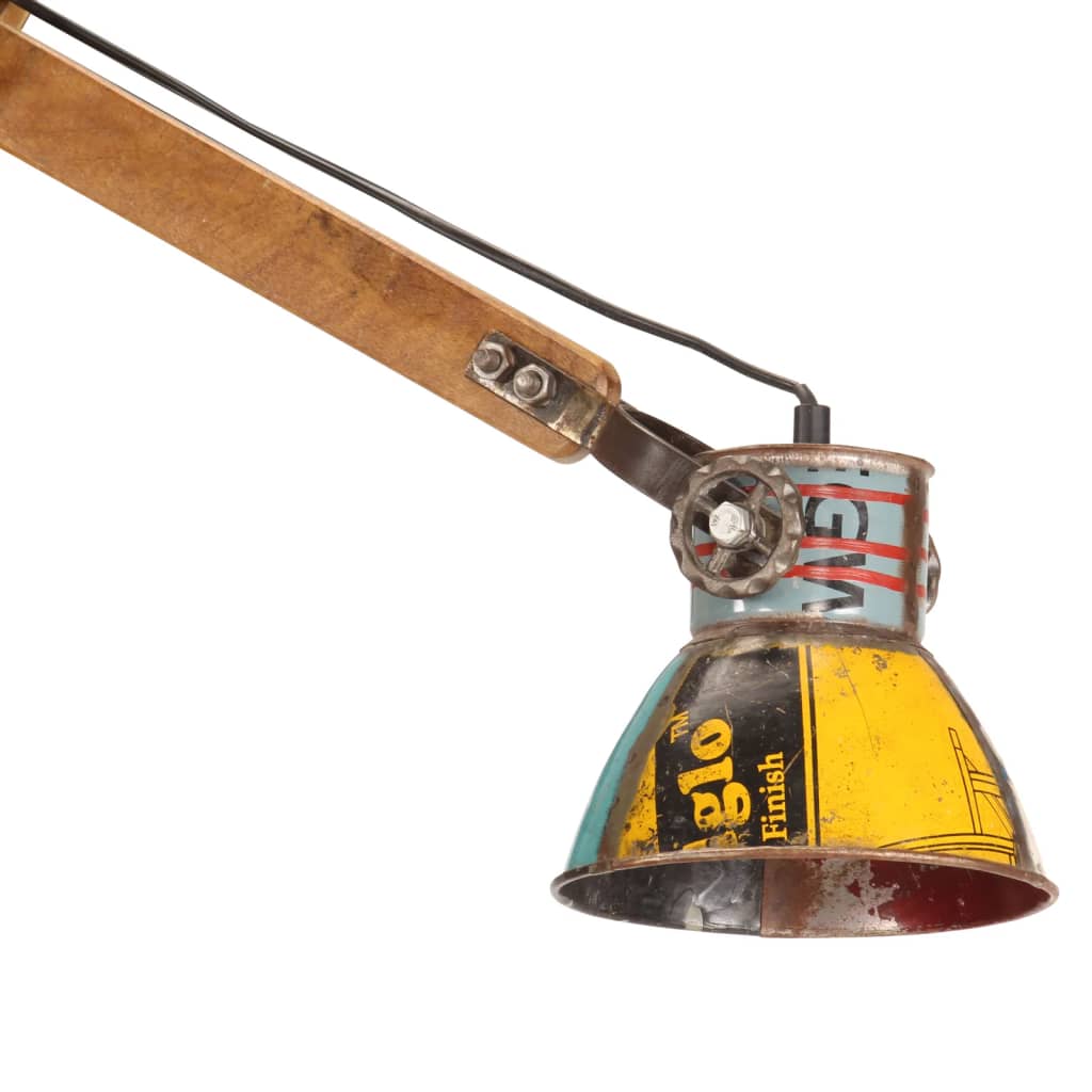 Lampada da Parete in Stile Industriale Rotonda Multicolore E27 344403