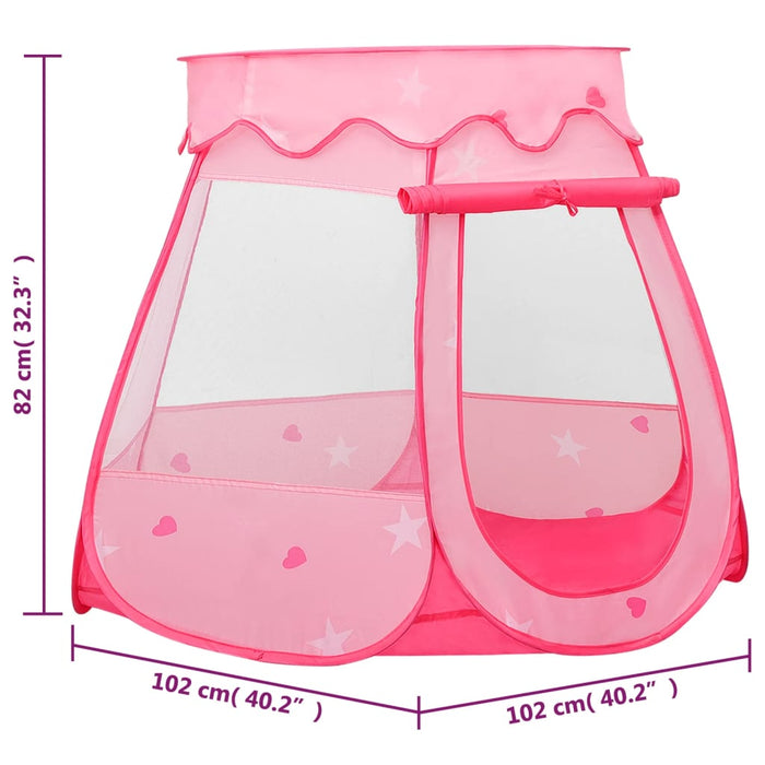 Tenda da gioco per bambini 102 x 102 x 82 cm rosa 02_0005154
