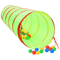 Tunnel gioco per bambini 175 cm poliestere verde 02_0005156