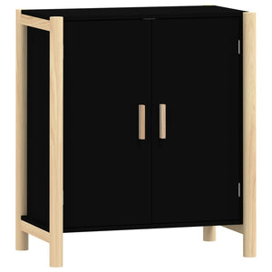 Credenza Nera 62x38x70 cm in Legno Multistrato 345670