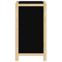 Credenza-Buffet-Armadio da cucina Nera 62x38x70 cm in Legno Multistrato