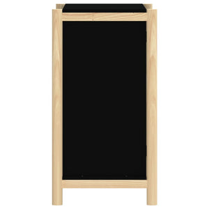 Credenza-Buffet-Armadio da cucina Nera 62x38x70 cm in Legno Multistrato