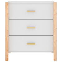 Credenza-Buffet-Armadio da cucina Bianca 62x38x70 cm in Legno Multistrato 217468