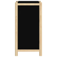 Credenza-Buffet-Armadio da cucina Nera 62x38x75 cm in Legno Multistrato