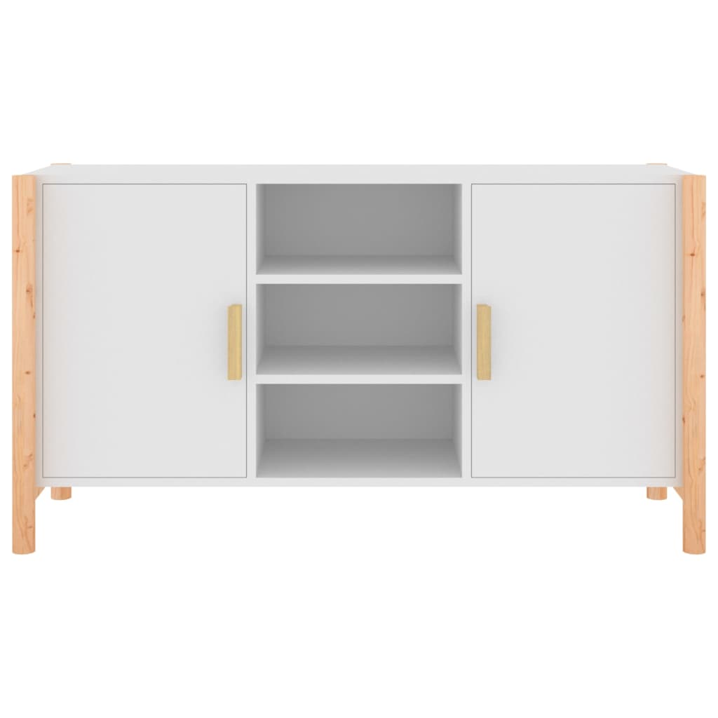 Credenza Bianca 107x38x60 cm in Legno Multistrato 345678
