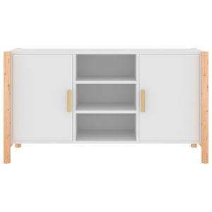 Credenza Bianca 107x38x60 cm in Legno Multistrato 345678