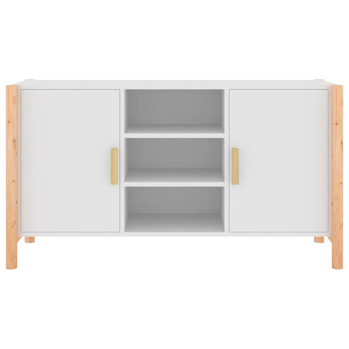 Credenza Bianca 107x38x60 cm in Legno Multistrato 345678