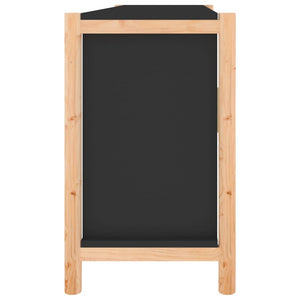 Credenza Nera 107x38x60 cm in Legno Multistrato 345679