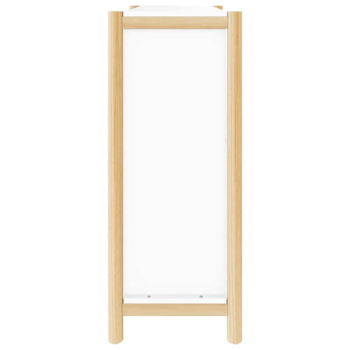 Scarpiera Bianca 57,5x33x80 cm in Legno Multistrato 345684