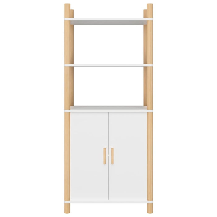 Credenza Bianca 60x40x141 cm in Legno Multistrato 345693