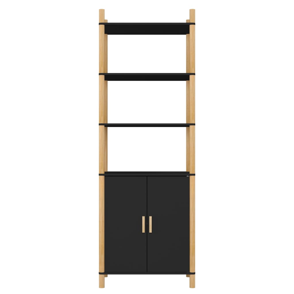 Credenza Nera 60x40x173 cm in Legno Multistrato 345697