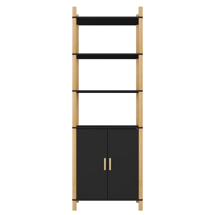 Credenza Nera 60x40x173 cm in Legno Multistrato 345697