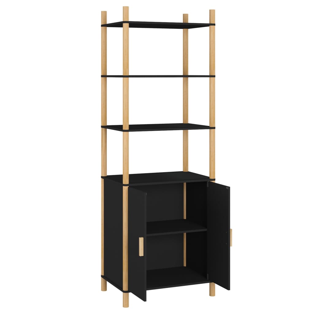 Credenza Nera 60x40x173 cm in Legno Multistrato 345697