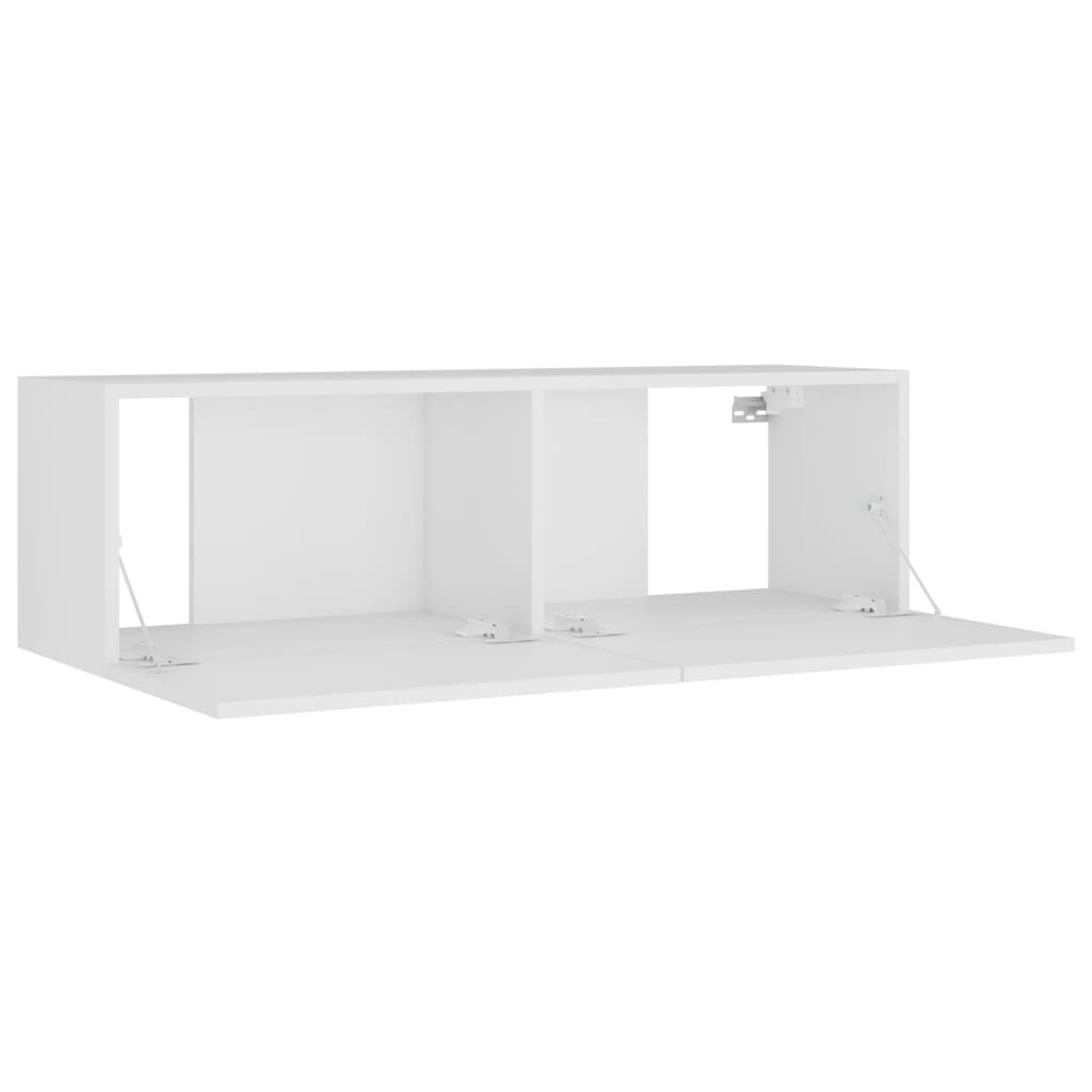 Set Mobili Porta TV 8pz Bianco in Legno Multistrato 3114222