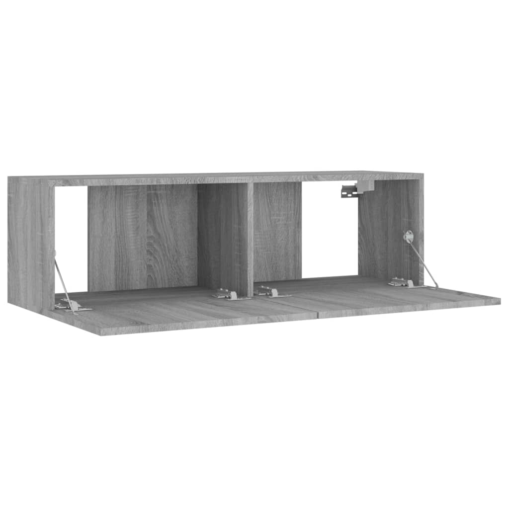 Set Mobili Porta TV 8pz Grigio Sonoma in Legno Multistrato 3114228