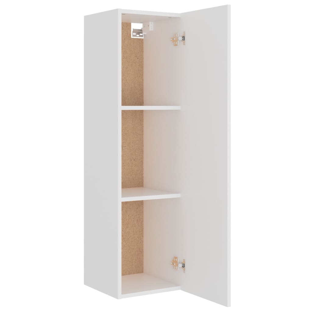 Set Mobili Porta TV 8pz Bianco in Legno Multistrato 3114238