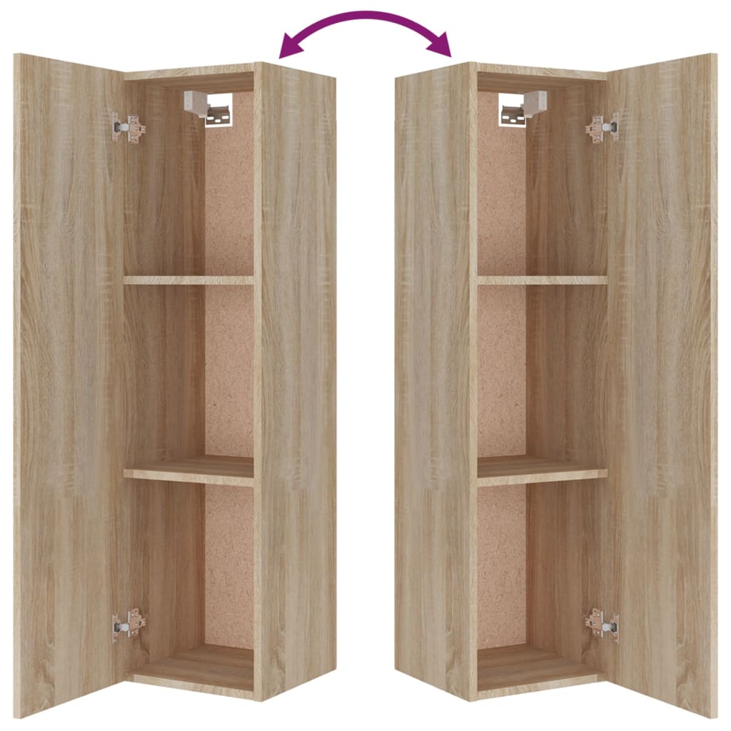 Set Mobili Porta TV 8pz Rovere Sonoma in Legno Multistrato 3114240