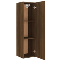 Set Mobili Porta TV 8pz Rovere Marrone in Legno Multistrato 3114245