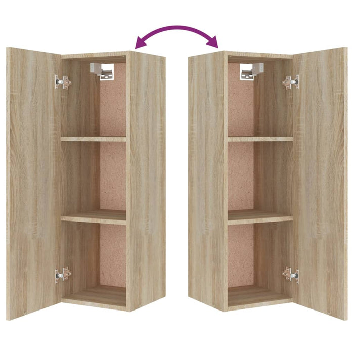 Set di Mobili Porta TV 5 pz Rovere Sonoma in Legno Multistrato cod mxl 12972