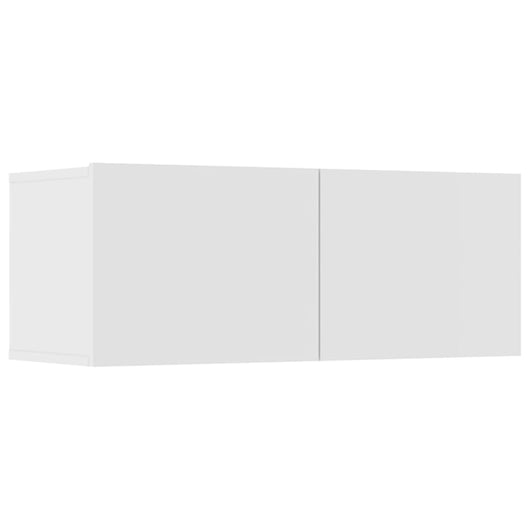 Set di mobili mobile credenza TV televisione soggiorno camera da letto soggiorno 6 pezzi pannelli in MDF bianco 02_0025013